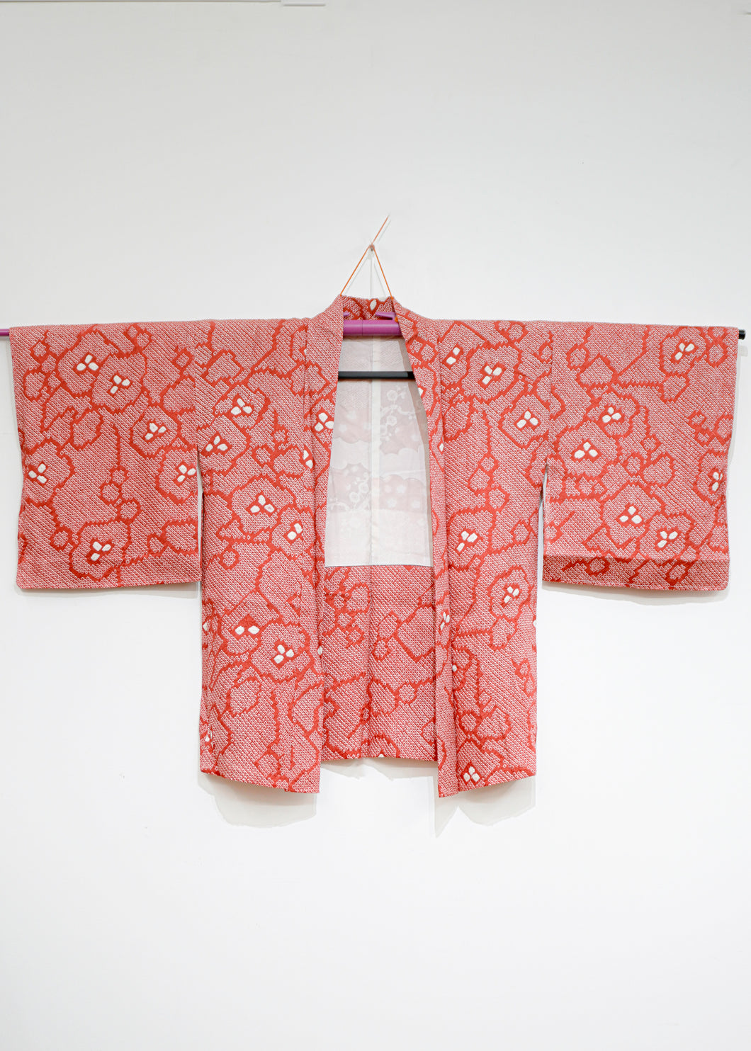 Haori shibori carmin